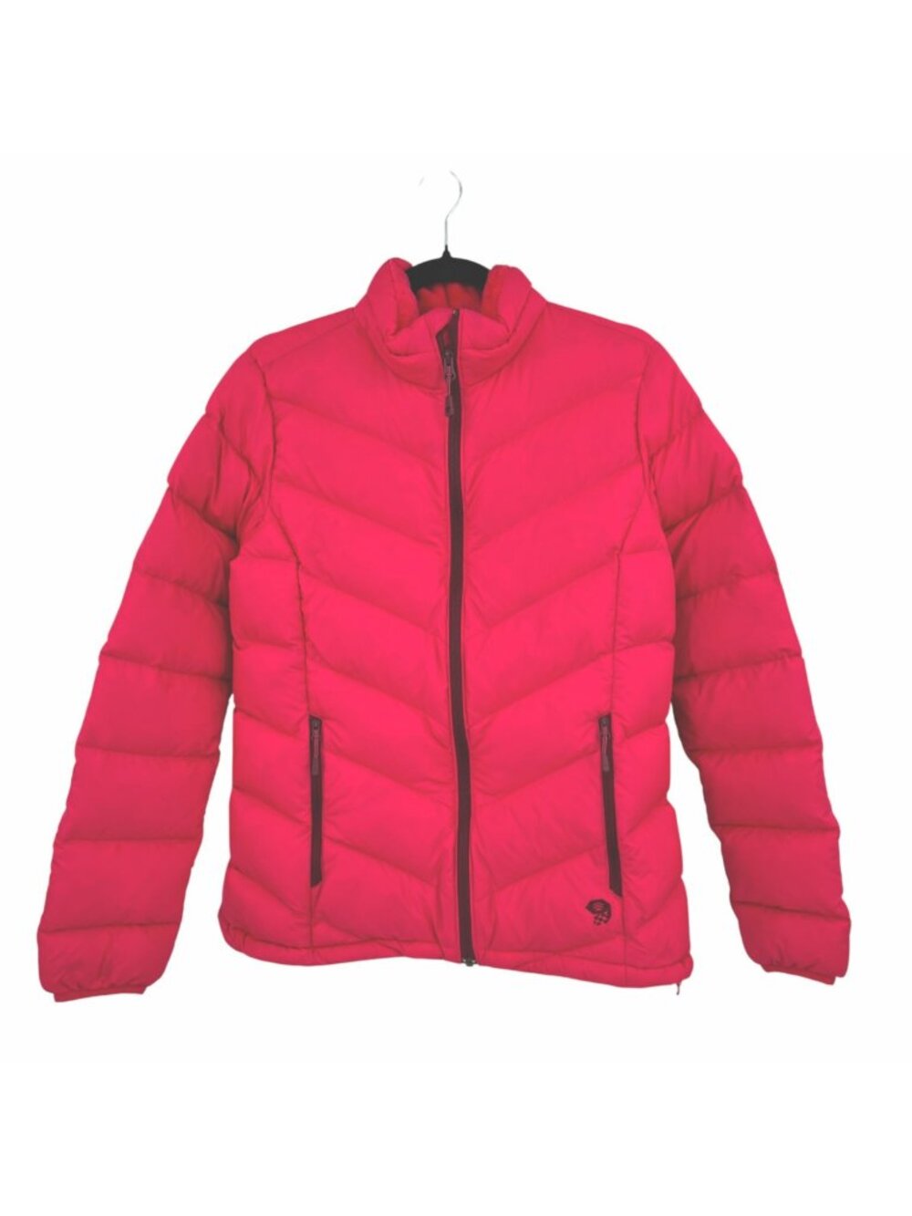 Mountain Hardwear Pink Puffer Jacket Duck Down Full Zip Winter Coat Medium